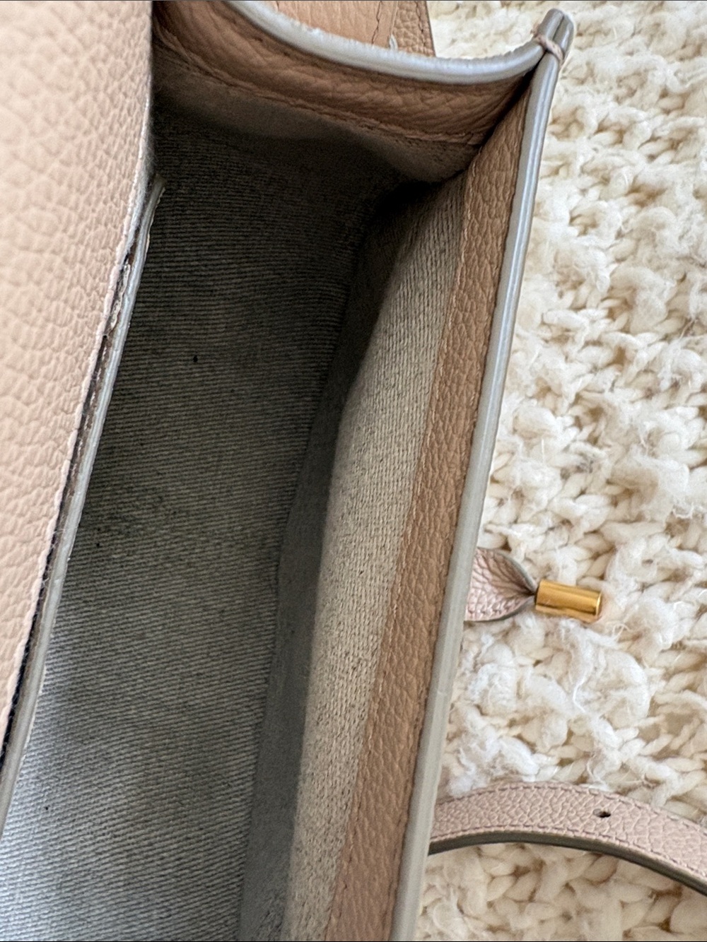 Chloe Small Marcie Crossbody Bag in Taupe - Picture 12 of 14